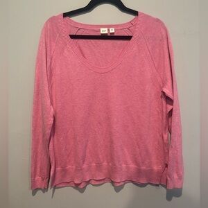 GAP pink scoop neck sweater